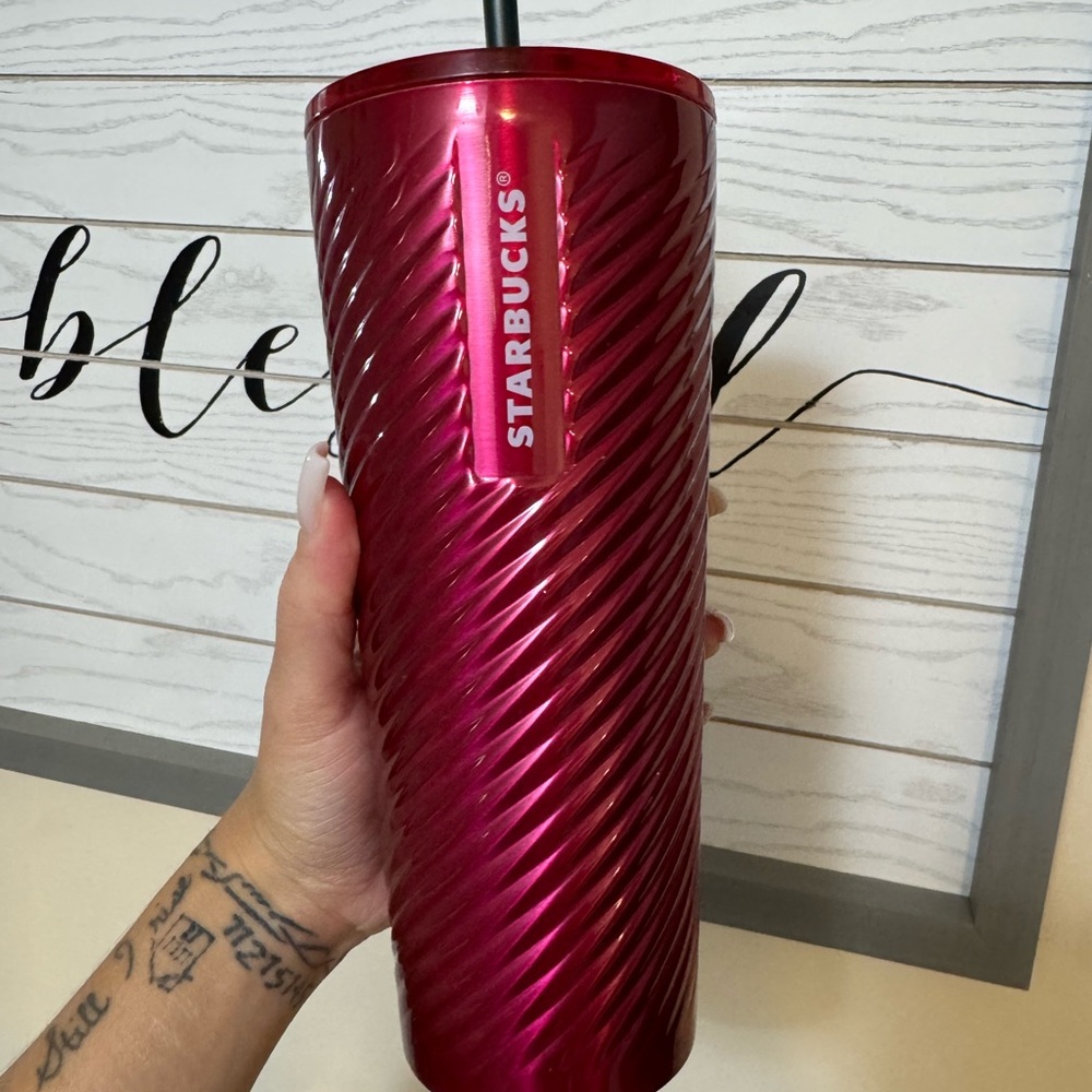 Starbucks Metallic Pink Tumbler